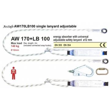 AccSafe AW170LB100 Energy Absorber Single Lanyard